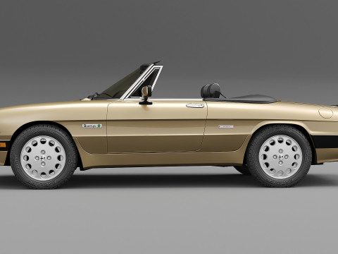 1986 阿尔法罗密欧 Spider Quadrifoglio Verde 3D 模型