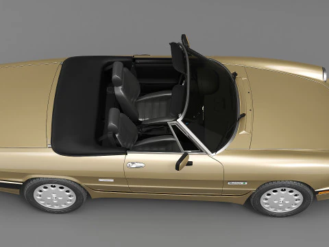 1986 Alfa Romeo Spider Quadrifoglio Vert Modèle 3D