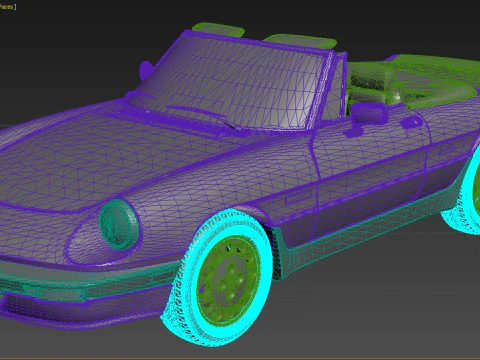 1986 Alfa Romeo Spider Quadrifoglio Vert Modèle 3D