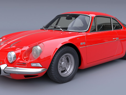 1973 Renault Alpine A110 1600S 3D Modell