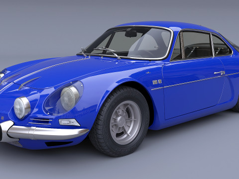1973 Renault Alpine A110 1600S 3D Modell