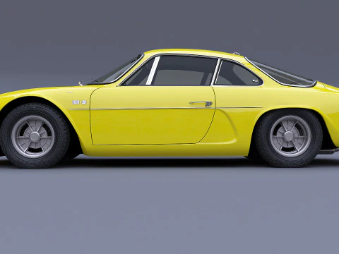 1973 Renault Alpine A110 1600S 3D Model