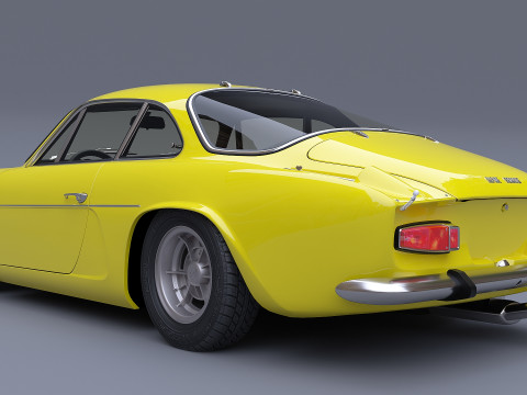 1973 Renault Alpine A110 1600S 3D Modell