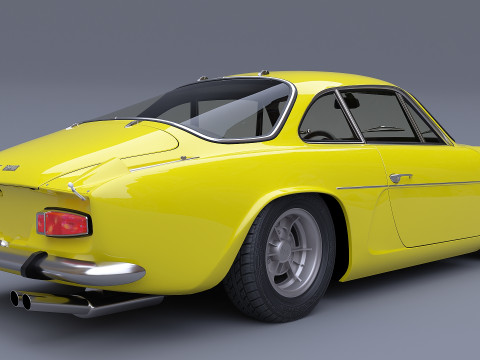 1973 Renault Alpine A110 1600S 3D Modell