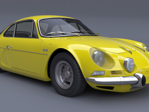 1973 Renault Alpine A110 1600S 3D Modell