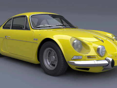 1973 Renault Alpine A110 1600S 3D Model