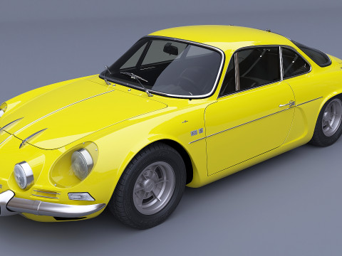 1973 Renault Alpine A110 1600S 3D Modell