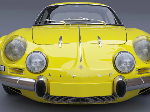 1973 Renault Alpine A110 1600S 3D Model