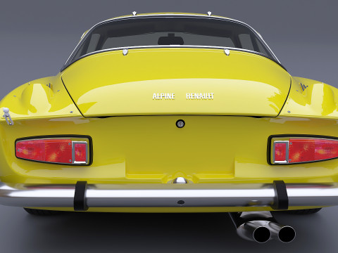 1973 Renault Alpine A110 1600S 3D Modell