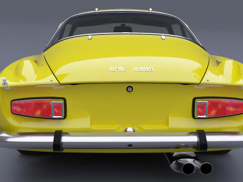 1973 Renault Alpine A110 1600S 3D Model