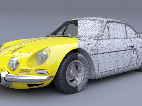 1973 Renault Alpine A110 1600S 3D Modell