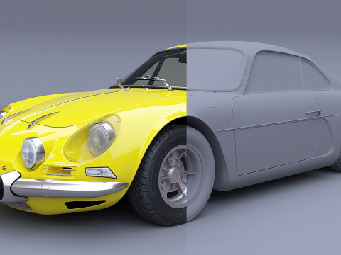 1973 Renault Alpine A110 1600S 3D Modell