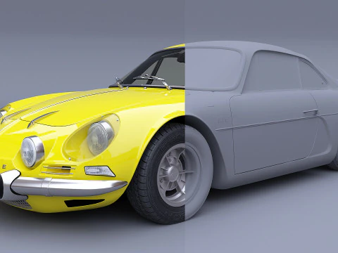 1973 Renault Alpine A110 1600S 3D Model