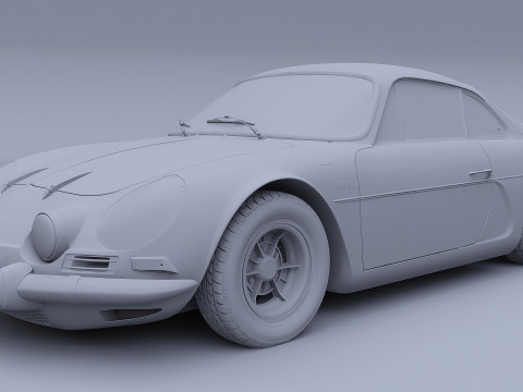 1973 Renault Alpine A110 1600S 3D Modell