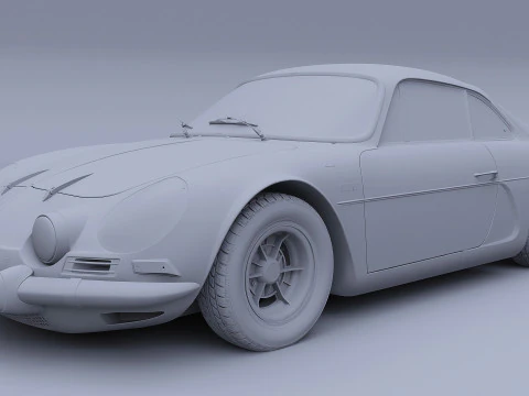 1973 Renault Alpine A110 1600S 3D Model