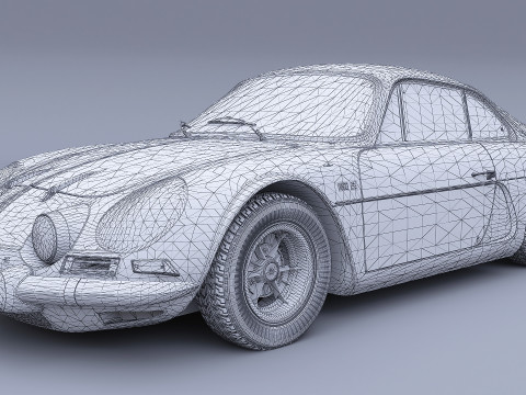 1973 Renault Alpine A110 1600S 3D Modell