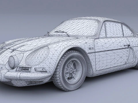 1973 Renault Alpine A110 1600S 3D Model