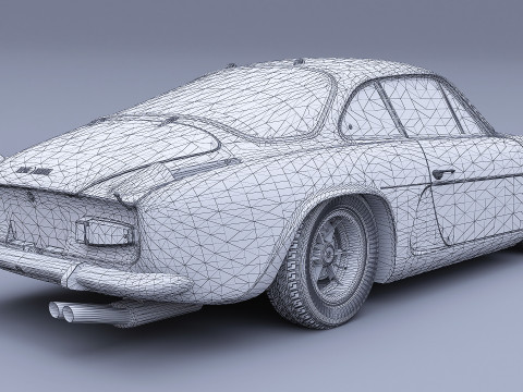 1973 Renault Alpine A110 1600S 3D Modell