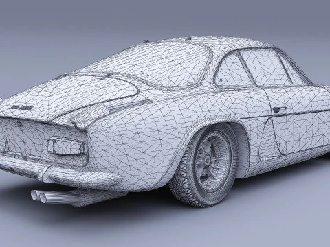 1973 Renault Alpine A110 1600S 3D Model