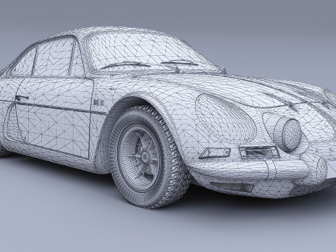 1973 Renault Alpine A110 1600S 3D Modell
