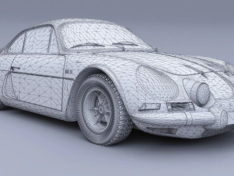 1973 Renault Alpine A110 1600S 3D Model