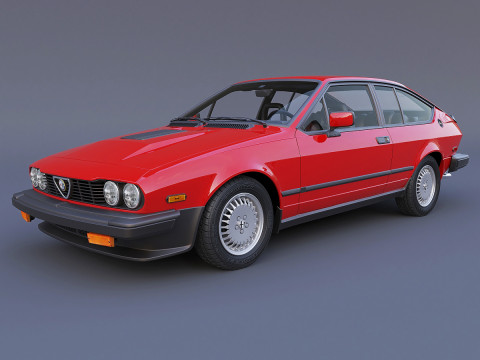 Alfa Romeo GTV-6 del 1986 Modello 3D