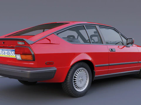 1986 알파 로메오 GTV-6 3D 모델