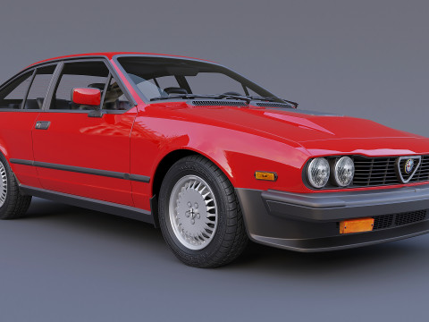 Alfa Roméo GTV-6 1986 Modèle 3D