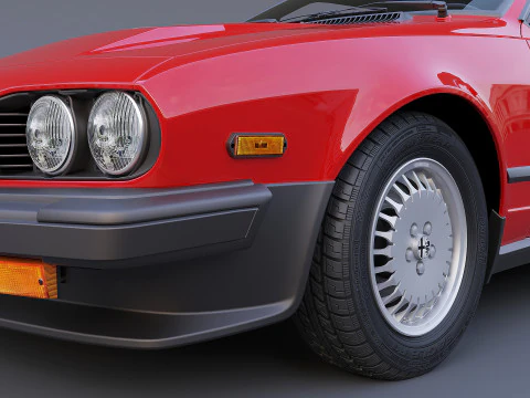 1986 알파 로메오 GTV-6 3D 모델