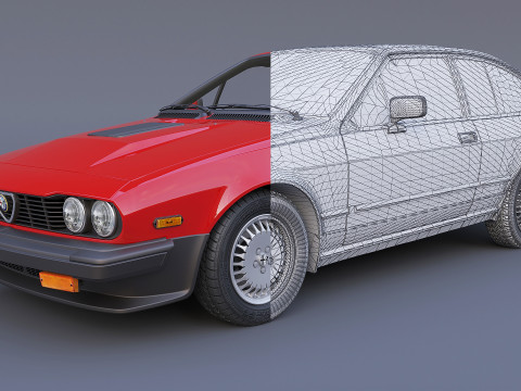 Alfa Roméo GTV-6 1986 Modèle 3D