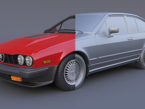 Alfa Roméo GTV-6 1986 Modèle 3D