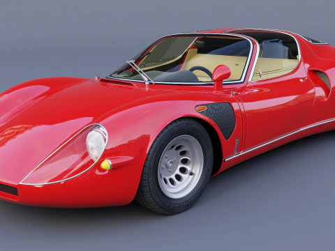 1968 Alfa Romeo 33 Stradale 3D Model