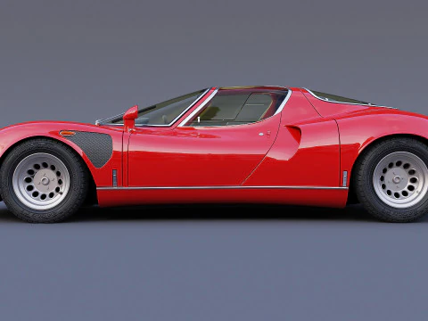 1968 Alfa Romeo 33 Stradale 3D Model
