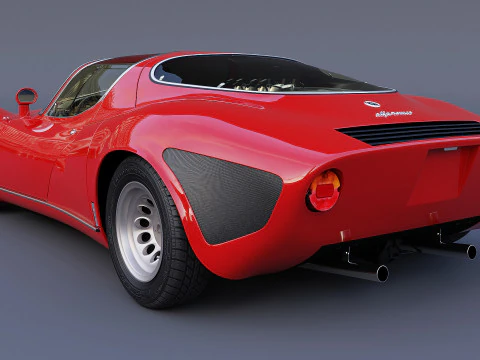1968 Alfa Romeo 33 Stradale 3D Model