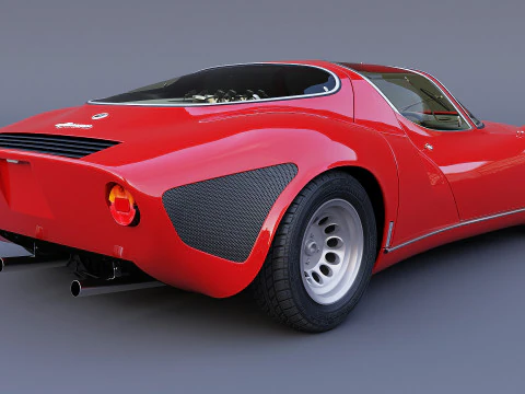 1968 Alfa Romeo 33 Stradale 3D Model