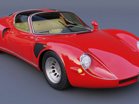 1968 Alfa Romeo 33 Stradale 3D Model