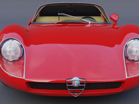 1968 Alfa Romeo 33 Stradale 3D Model