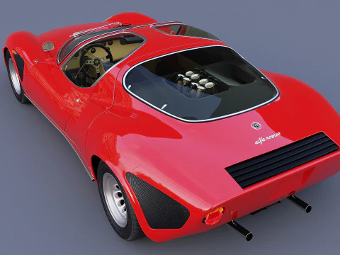 1968 Alfa Romeo 33 Stradale 3D Model