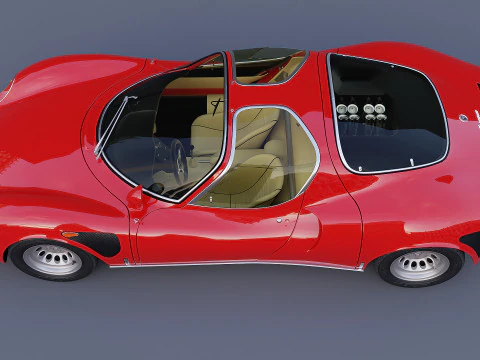 1968 Alfa Romeo 33 Stradale 3D Model