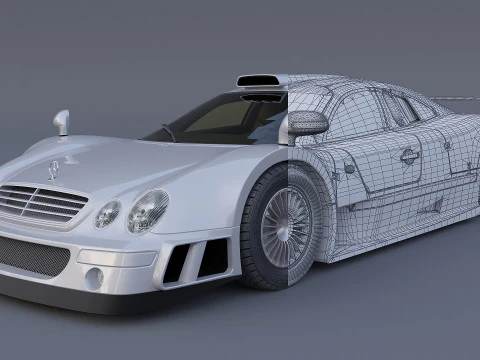 1998 Mercedes-Benz CLK-GTR AMG Modelo 3D