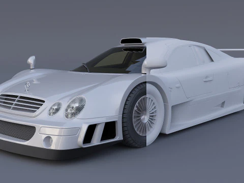 1998 Mercedes-Benz CLK-GTR AMG Modelo 3D