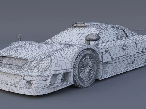 1998 Mercedes-Benz CLK-GTR AMG Modelo 3D