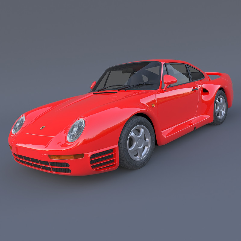 Porsche 959 1987 року 3D Модель .c4d .max .obj .3ds .fbx .stl .blend