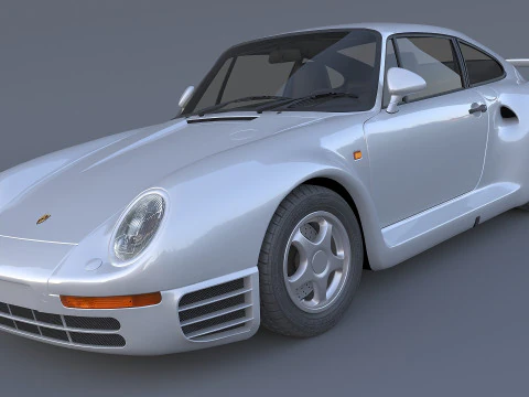 1987 Porsche 959 3D Model