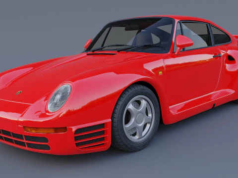 1987 Porsche 959 3D Model
