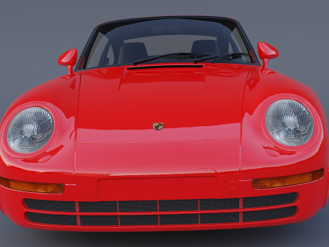 Porsche 959 1987 року 3D Модель