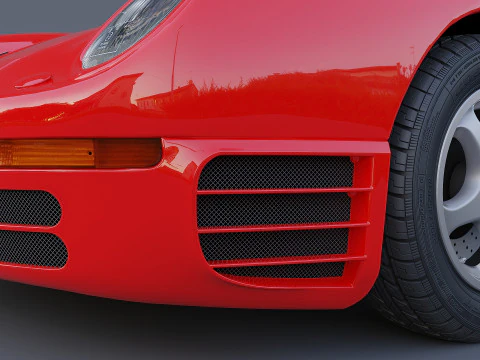 1987 Porsche 959 3D Model