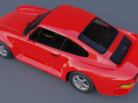 1987 Porsche 959 3D Model