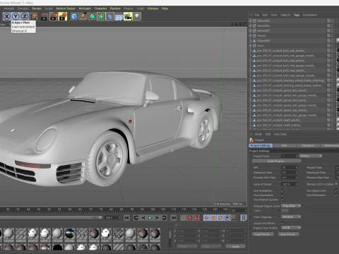 1987 Porsche 959 3D Model
