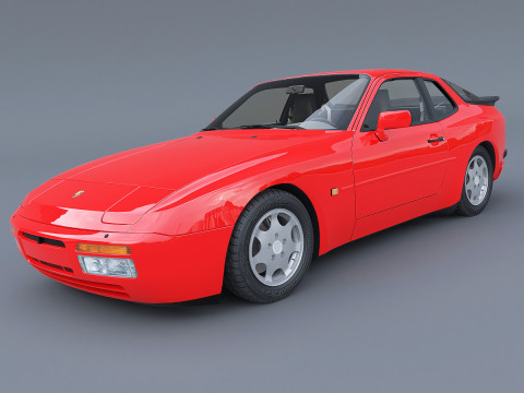 Porsche 944 turbo 1989 Modelo 3D